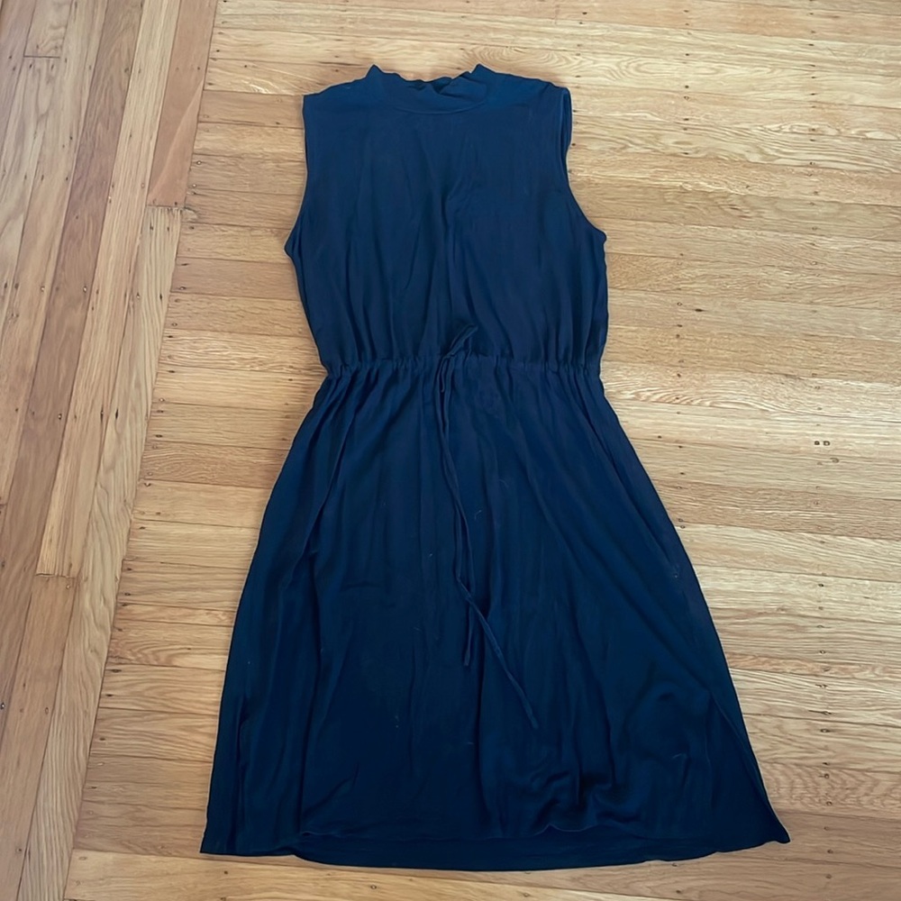Eileen Fisher sleeveless dress black size L